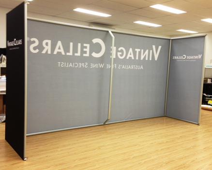 Free Standing Single Sided TexFrame with Side Panels for Stability